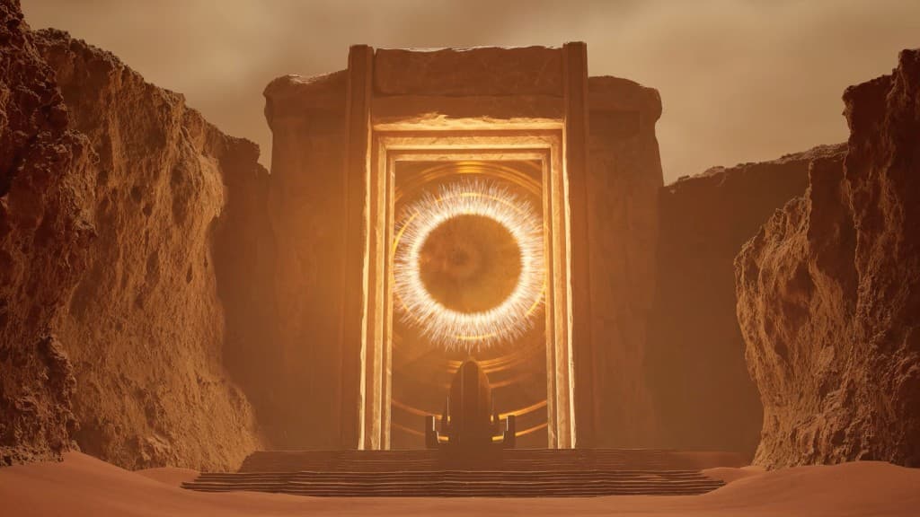 Cinematic 3D environment portal created by Skyroid Studios in Unreal Engine 5
